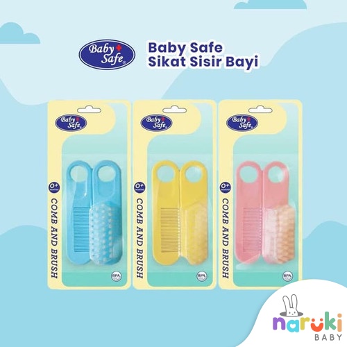 Sisir Bayi Baby Safe Comb and Brush Set BD195