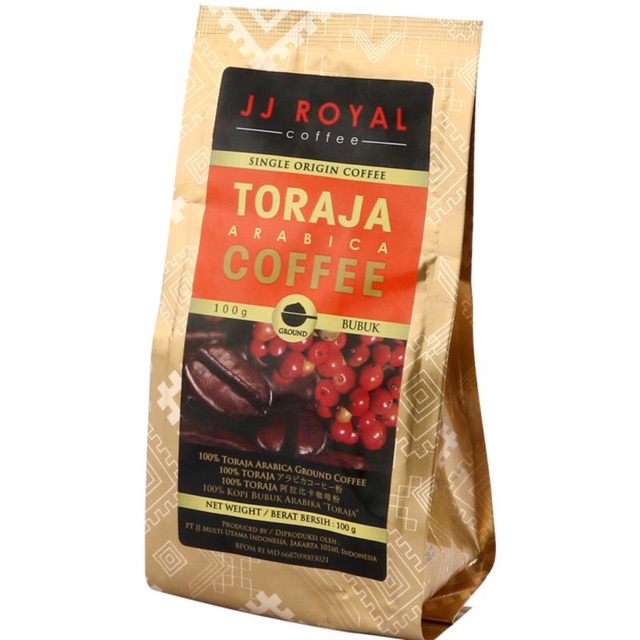 

Kopi JJ Royal Toraja Arabica Coffee 100gr