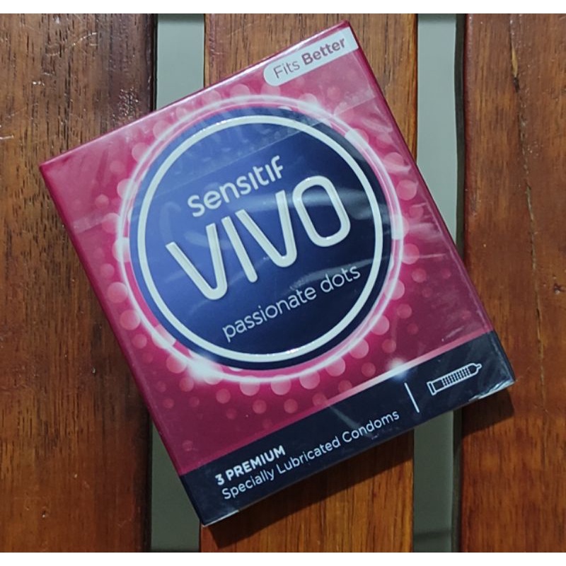 Vivo Kondom Isi 3 Pcs / Alat Kontrasepsi / Fire &amp; Ice / Extra Sensation / Fruit Affair / Endurance / Ultra Thin / Passionate Dots / Classic Thin / Super Thin 003 / Sensitif Vivo