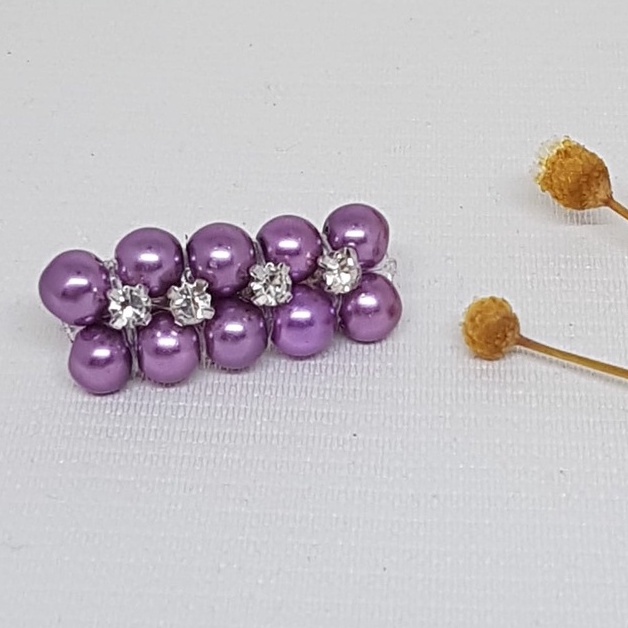 Bros dagu murah I Bros mutiara I Bros permata I Bros kecil satuan-Purple