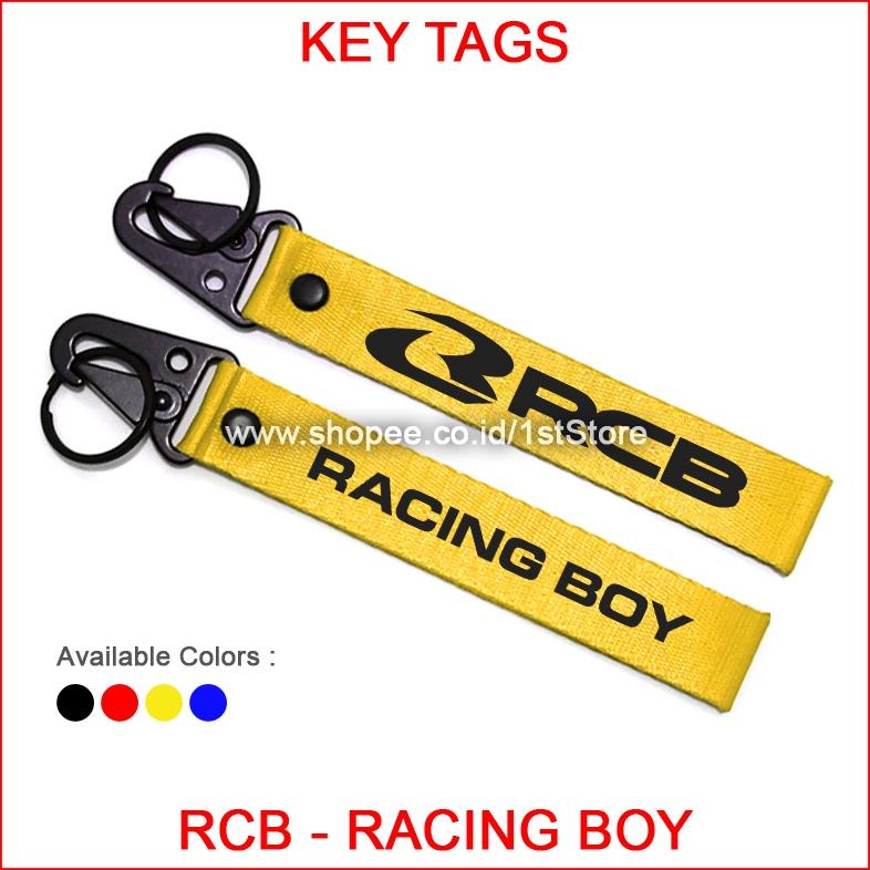Gantungan Kunci Rcb Racing Boy Keychain Motor Logo Merek Velg Master Rem Shock Breaker Shockbreaker 