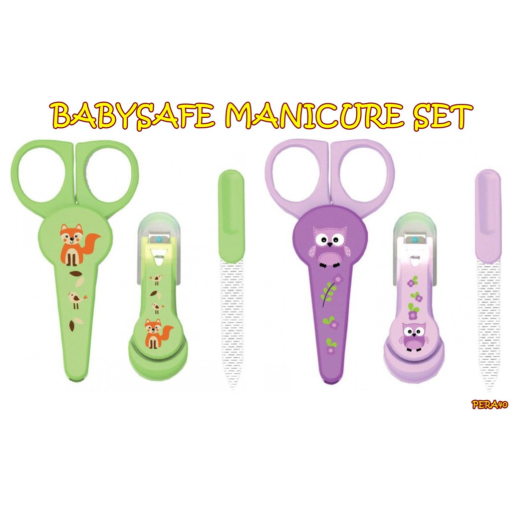 PERA40 BABYSAFE MANICURE SET RKM 102/ GUNTING KUKU BAYI &amp; ANAK
