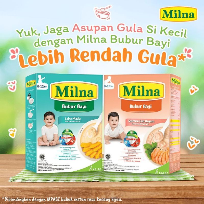 Milna Bubur MPASI 6+ dan 8+ bulan