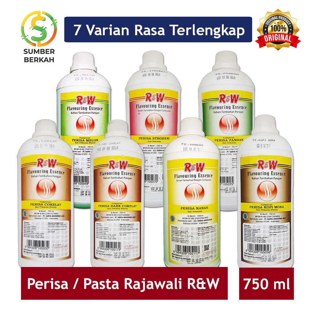 Perisa Pasta Essence Makanan Minuman Rajawali R&amp;W RW 750 ml 1 kg