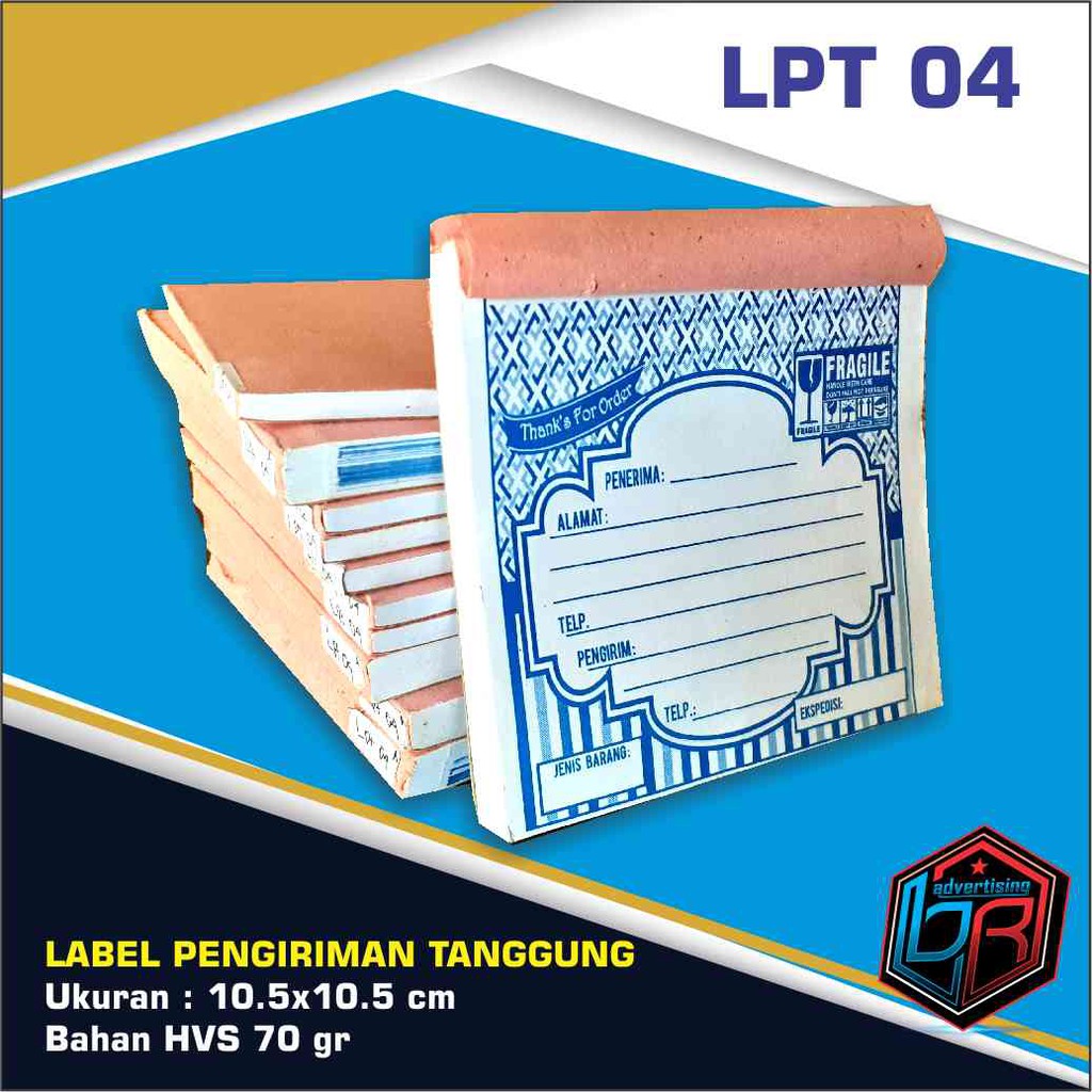 

Label Pengiriman Tanggung