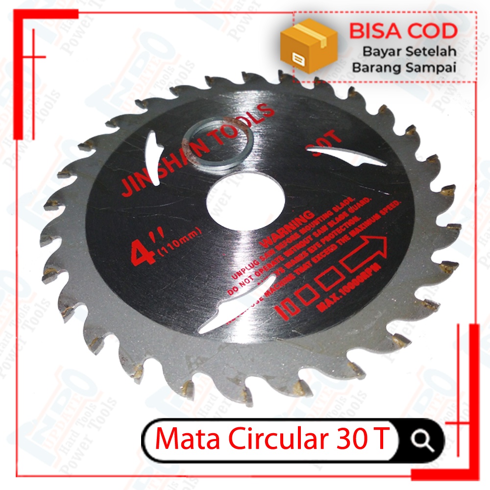 Gerinda mesin aksesoris mata gergaji kayu circular saw 30T Pemotong Kayu Pinggiran Kaso Papan Graji 