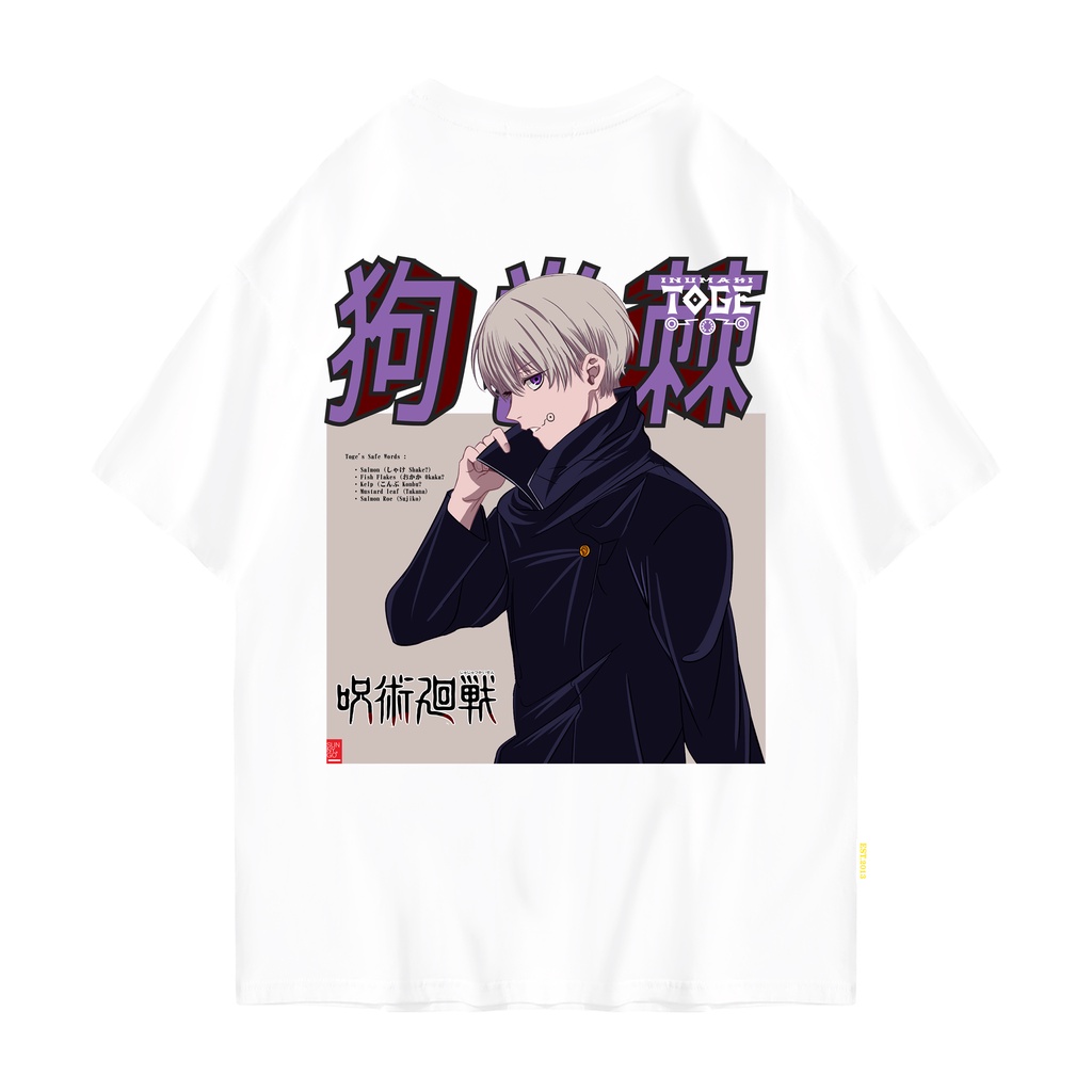 SunnyGo Kaos Jujutsu kaisen Toge Inumaki | Baju Kaos Anime Jujutsu kaisen Uniqlo gojo satoru Premium