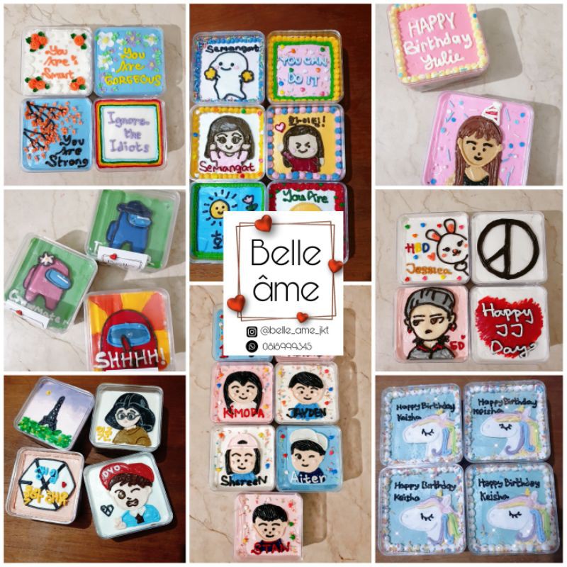

Belle âme - Card Box / Dessert box min 3box custom cake korean cake