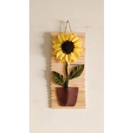 HIASAN DINDING BUNGA FLANEL / HIASAN SEKOLAH / BUNGA FLANEL /BUNGA MATAHARI/ FLANEL HANDMADE / HIASA