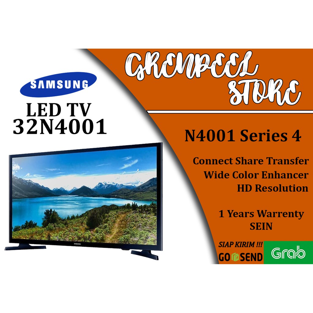 Jual Samsung LED TV 32 inch HD Flat TV N4001 Series 4 Garansi Resmi