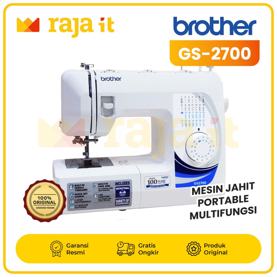 BROTHER Mesin Jahit GS2700 GS 2700 Portable Multifungsi