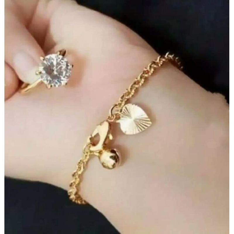 gelang wanita cantik free cincin permata Terlaris