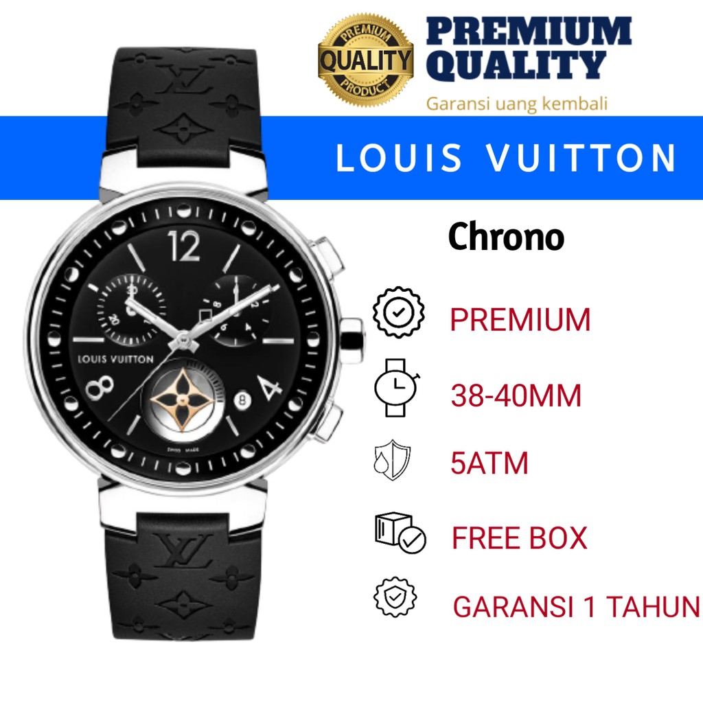 Jam Tangan LV Louis Vuitton Chrono Premium Terbaik