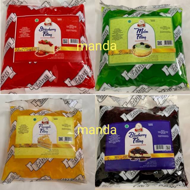 

Edna filling (selai buah isian roti)500 gr