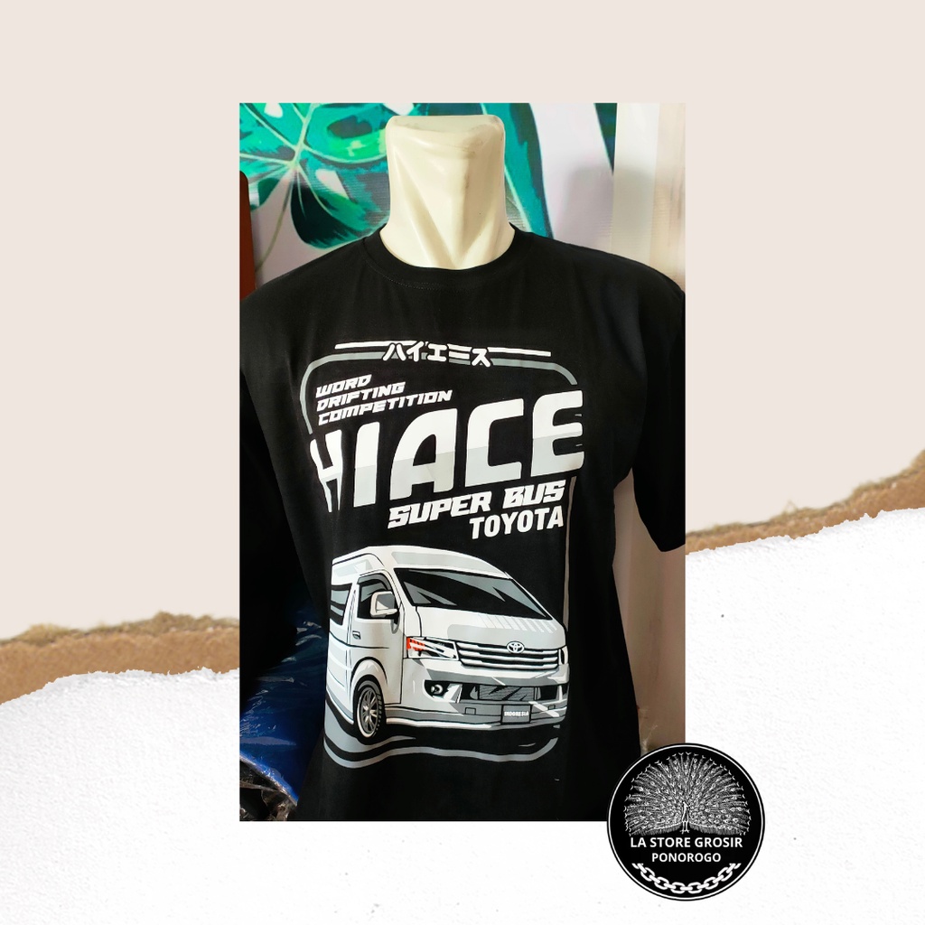[400gram] Kaos Hiace / Kaos Hiace Abu-Abu / Kaos Pria / Kaos Pria Sablon / Persatuan HIACE Seluruh I