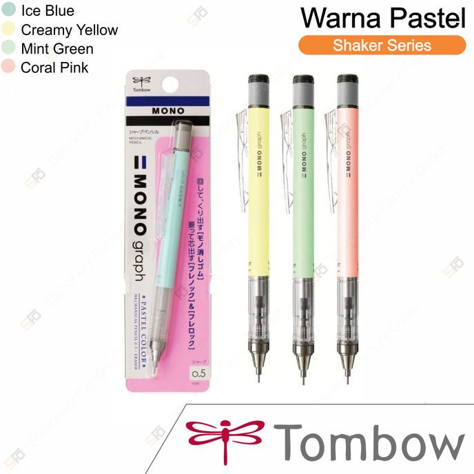 

[[COD]] Pensil Mekanik Tombow 0.5 mm - Mono Graph Pastel Shaker TERBATAS Kode 412