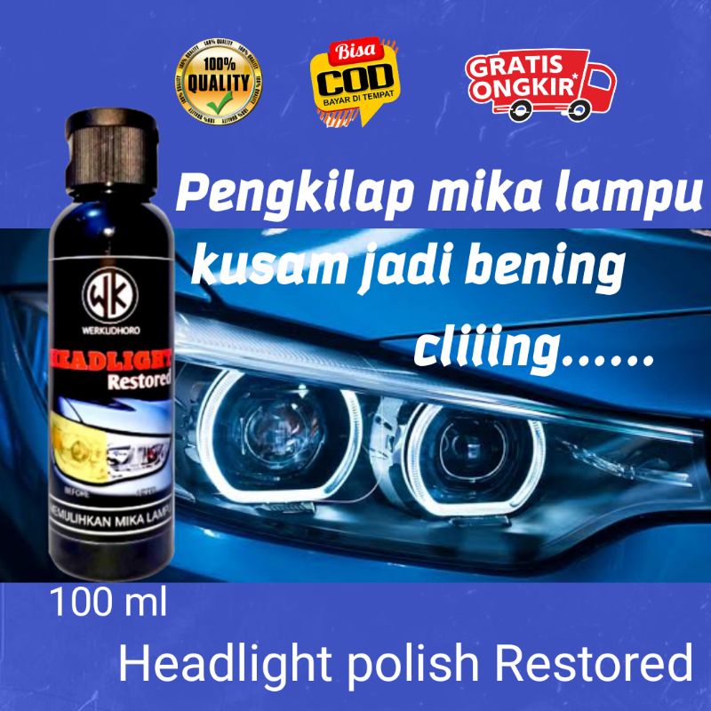 Pembersih Mika Lampu Mobil / Headlight Restored WK / Pengkilap Headlamp / Headlamp Polish