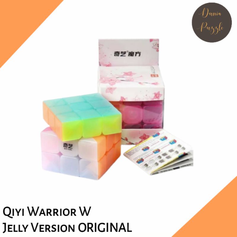 Rubik 3x3 Qiyi Warrior W 3x3 Transparent Jelly Version ORIGINAL