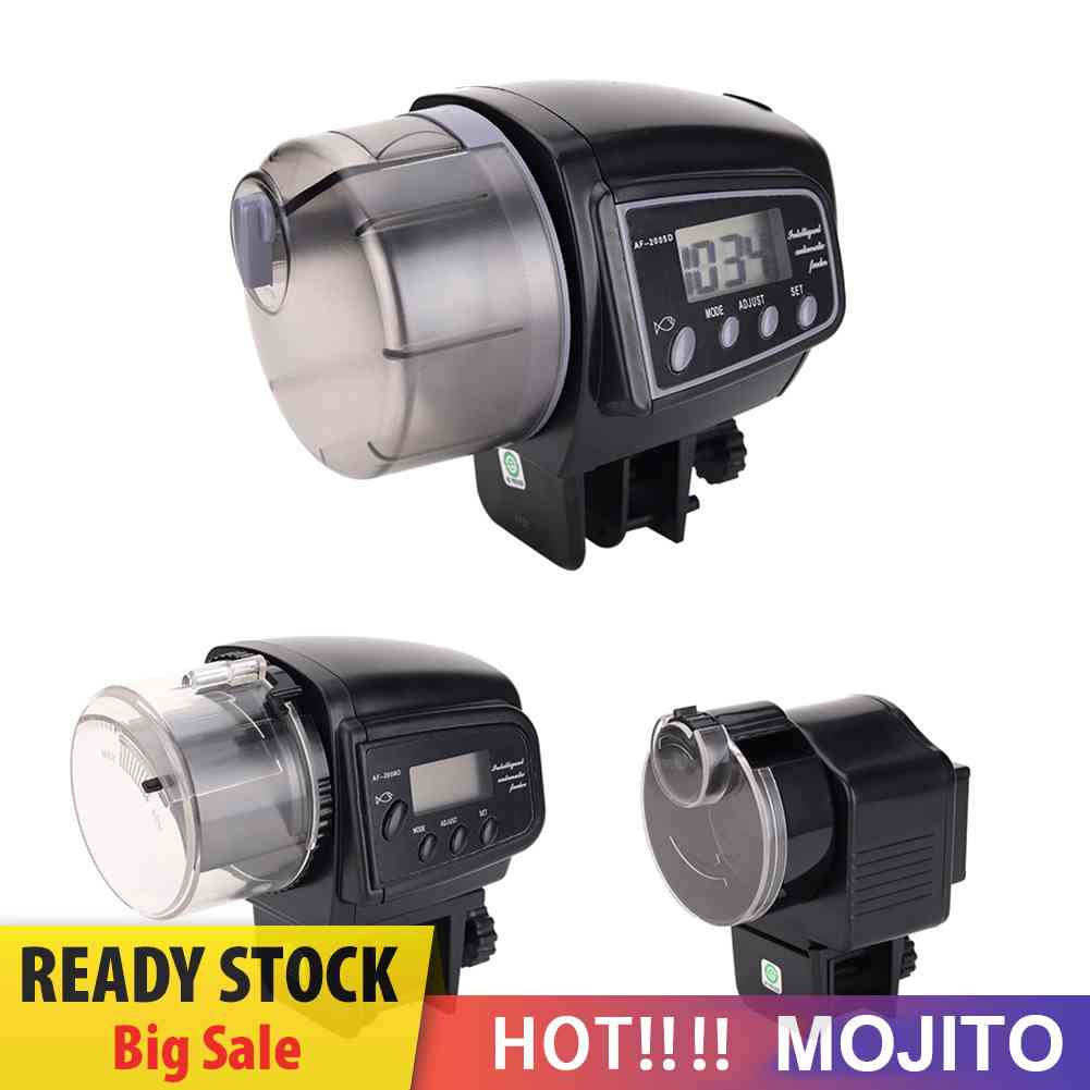 Dispenser Pemberi Makan Ikan Otomatis Dengan Layar LCD
