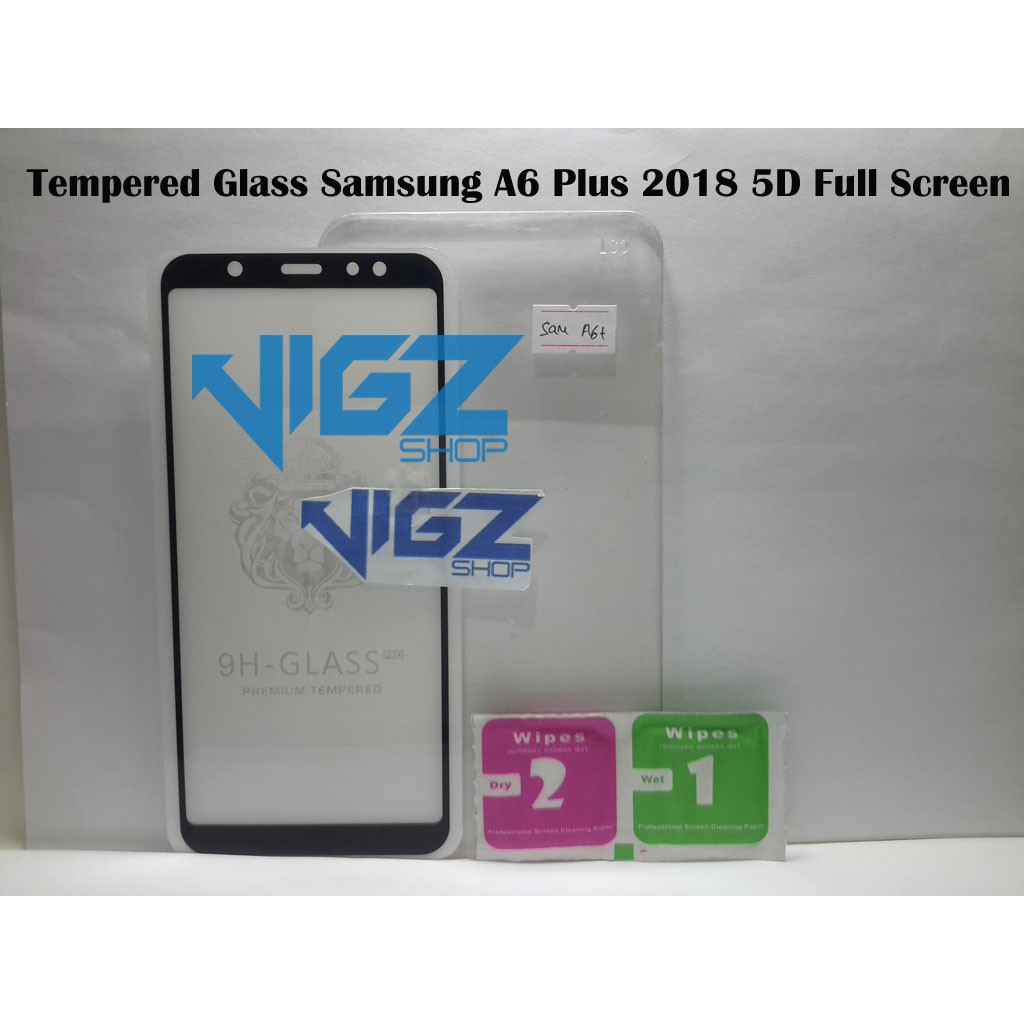 Tempered Glass Samsung A6 Plus 2018  Full Screen High Quality