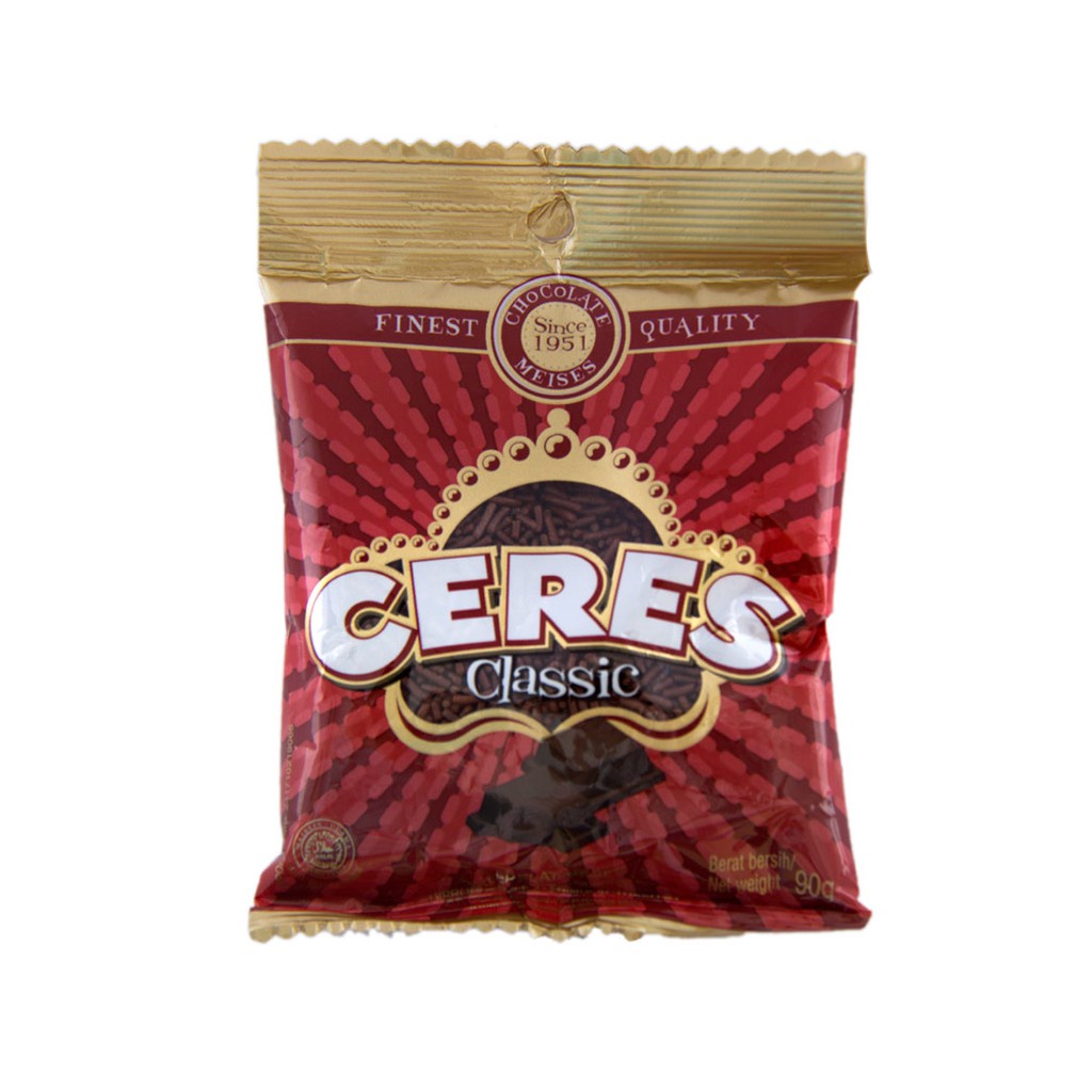 

Ceres classic COKLAT 90 gram mesis meses hagelslag 90gr cokelat klasik gr meises selai roti enak