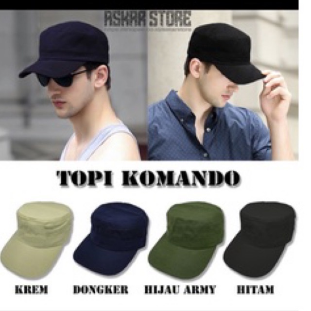 Topi Komando Polos Topi Komando Army Topi Tentara Militer