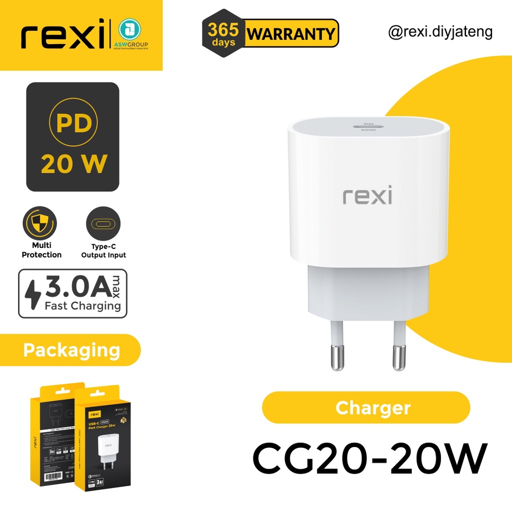 Charger port type-c 20W fast charging CG20 rexi