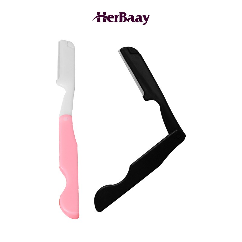 

Herbaay Alat Cukur Pemangkas Bulu Alis lipat untuk Alis Wanita Eyebrow Razor Pisau Alis Cantik