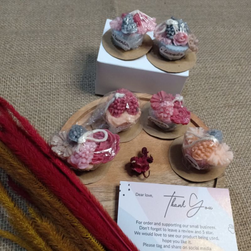 lilin aromaterapi / pengharum ruangan / sovenir /dekorasi / isi 3pcs