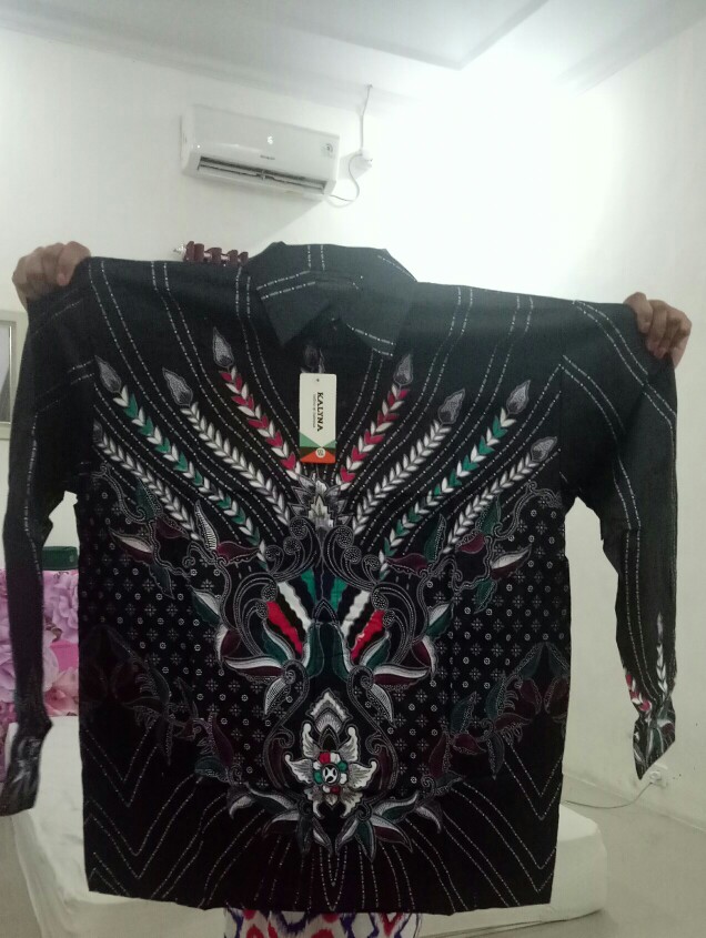 Baju Batik Couple Gamis Jumbo Murah Pasangan Modern Muslim Klyn 021 Cg - Andara