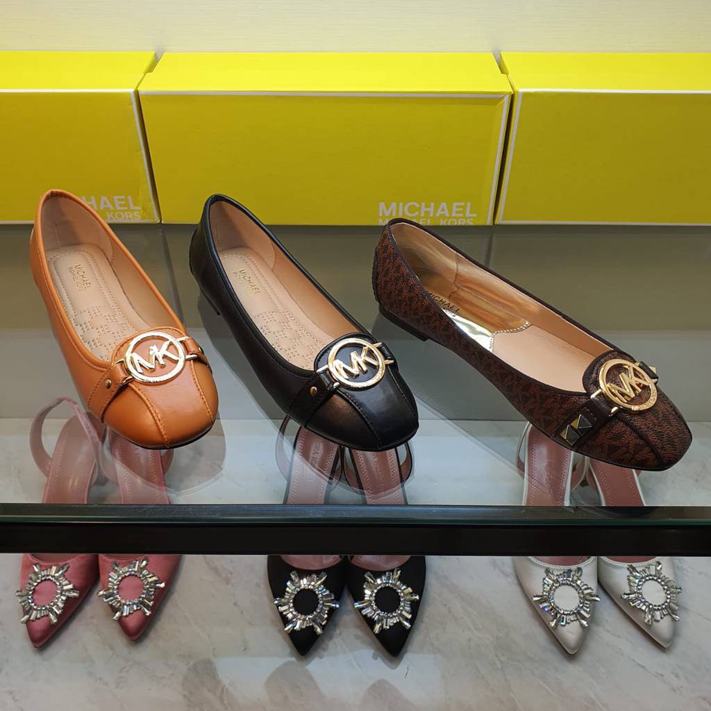 Promo Sepatu Wanita Mk 463 Flat Shoes Original Ori Impor Import Cantik Bagus Best Seller Keren Harga