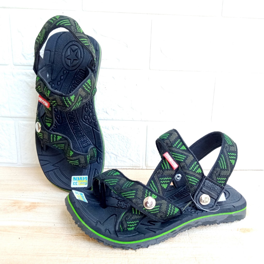 Sandal Gunung Anak Jepit Seven Garis Size 31-37