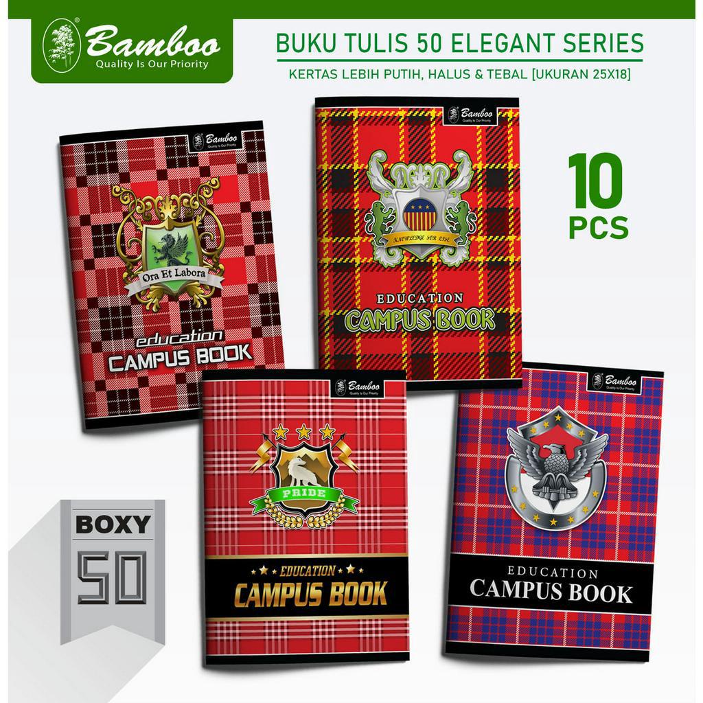 

Buku Tulis Boxi Bamboo campus isi 50 lembar 1 pack 10 buku