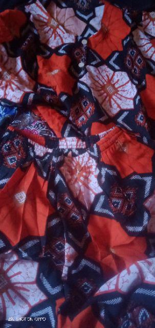 Jual Setelan Kulot Batik Murah / Setelan Kulot Bahan Rayon Kekinian / Setelan Piyama Celana Pendek
