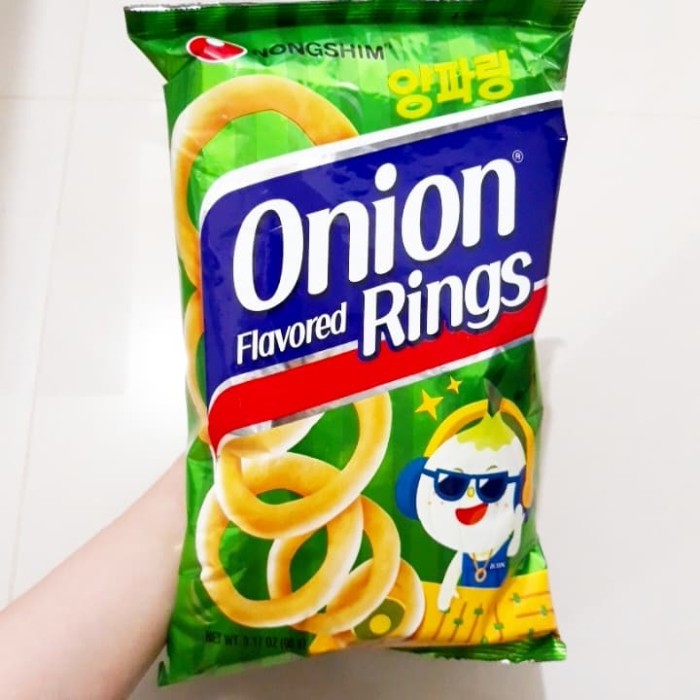 

Nongshim Onion Flavored Rings 90gr / Keripik Onion Ring / Snack Korea | jajanan | chiki | camilan