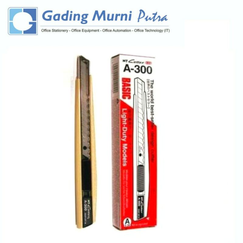 

Cutter / Pemotong Kertas / Pisau Cutter Merk NT A-300 Basic