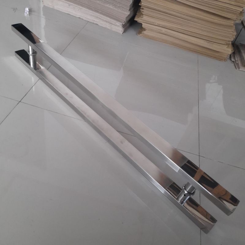 Handle pintu rumah baut tembus 60cm 45cm gagang pintu handle pintu kaca handle pintu kayu tarikan pintu alumunium