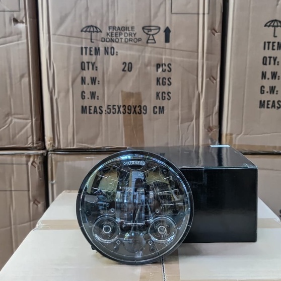 Daymaker 16 LED 5,75 Inchi Dus hitam polos