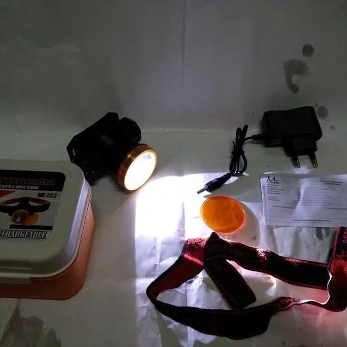 Produk Unggulan Senter Kepala Cas Led Ms-222 Mitsuyama Bagus