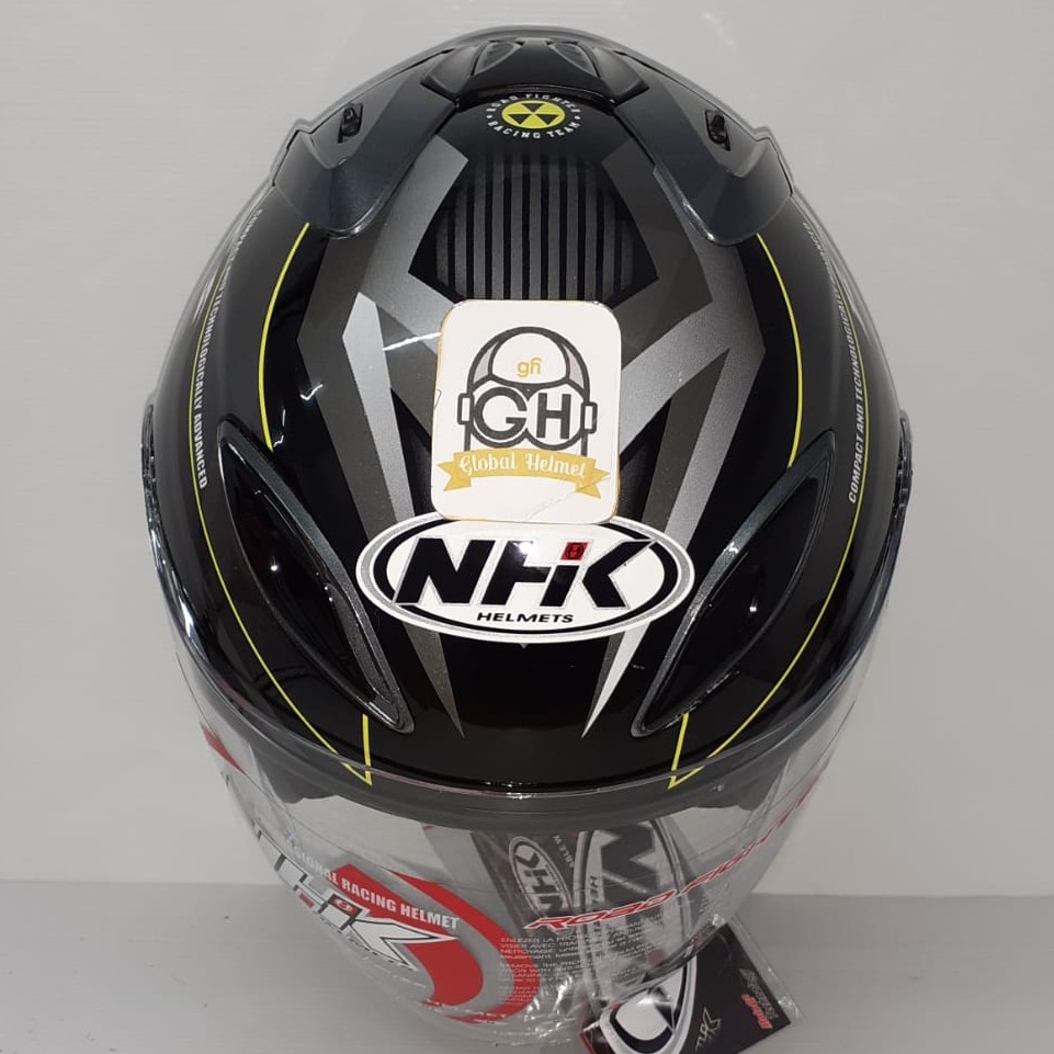 HELM NHK R6 MOTIF RALLY BLACK SILVER