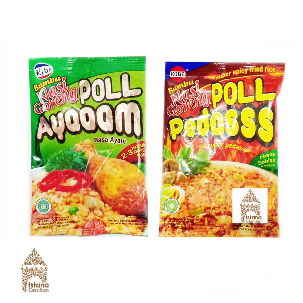 Kobe Bumbu Nasi Goreng Poll Ayam / Super Pedas 20 gr