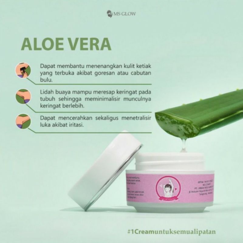 (COD) underarm ms glow / pemutih ketiak, lipatan hitam  & selangkangan