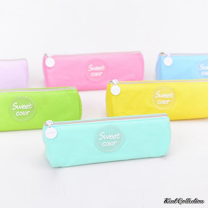 

LIMITED EDITION Sweet Color Canvas Pencil Case / Kotak Pensil Kanvas