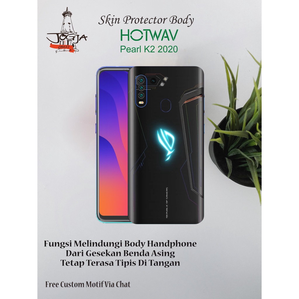 Garskin HP Hotwav Pearl K2 2020 Motif rog 3 - Free Custom Motif Via Chat