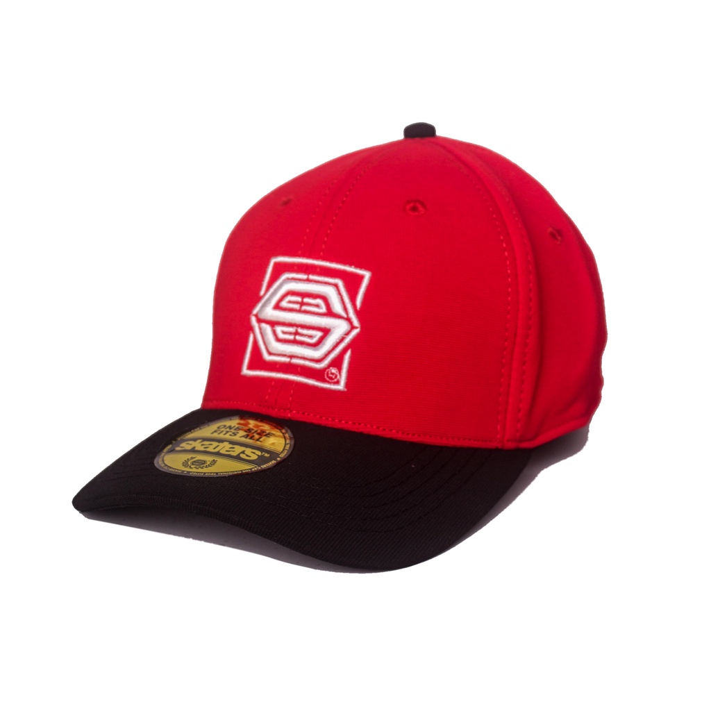 TOPI BUILT UP SKATERS UA052 MERAH-HITAM