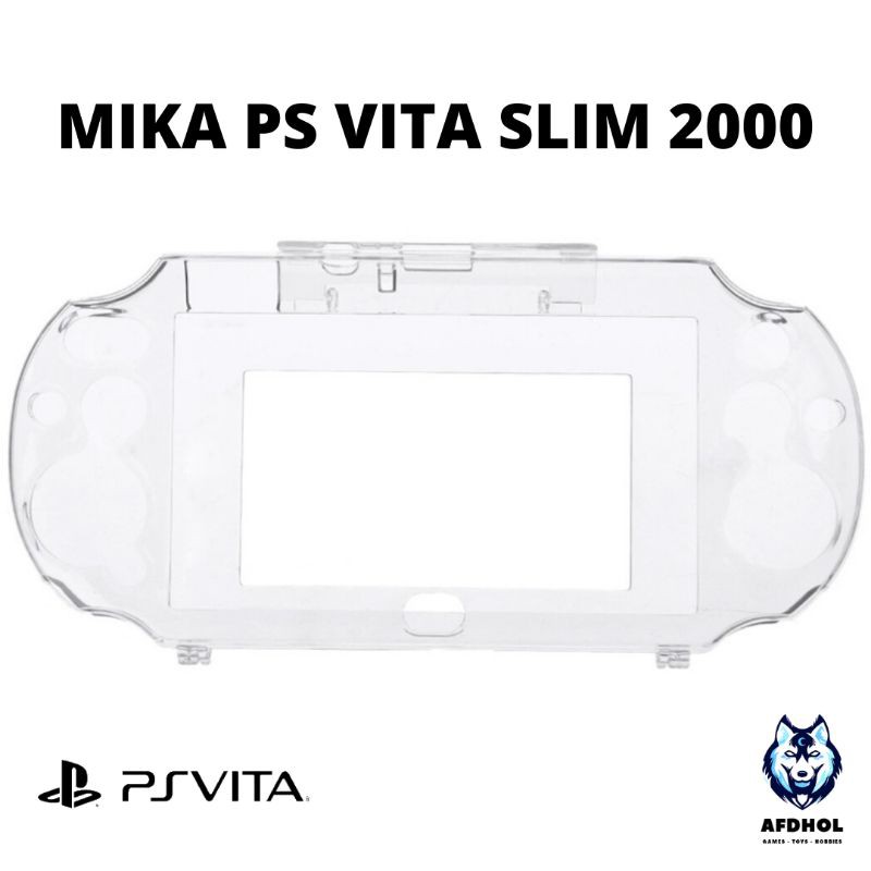 CRYSTAL CASE MIKA PS VITA SLIM 2000 CASING PSVITA 2000 MIKA TRANSPARAN CLEAR BENING PSV MURAH