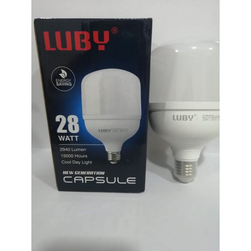 Bohlam Capsule Luby 28 Wat LED Lampu Cahaya Putih