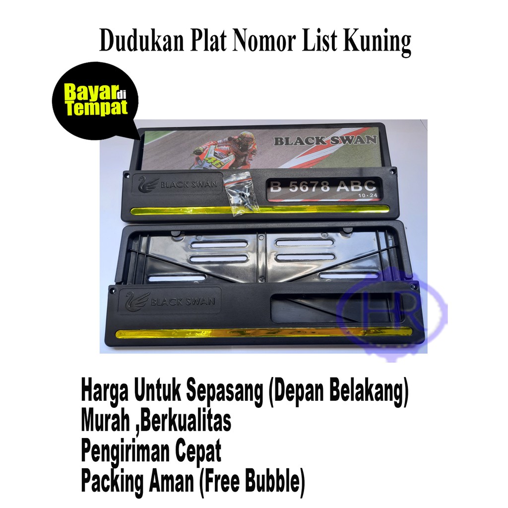 COVER-TEMPAT PLAT NOMOR MOTOR/DUDUKAN PLAT NOMOR MOTOR HONDA LIST MERAH,BIRU,KUNING