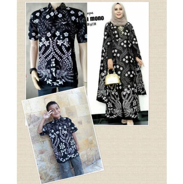 Baju batik couple terbaru muslim anak laki laki