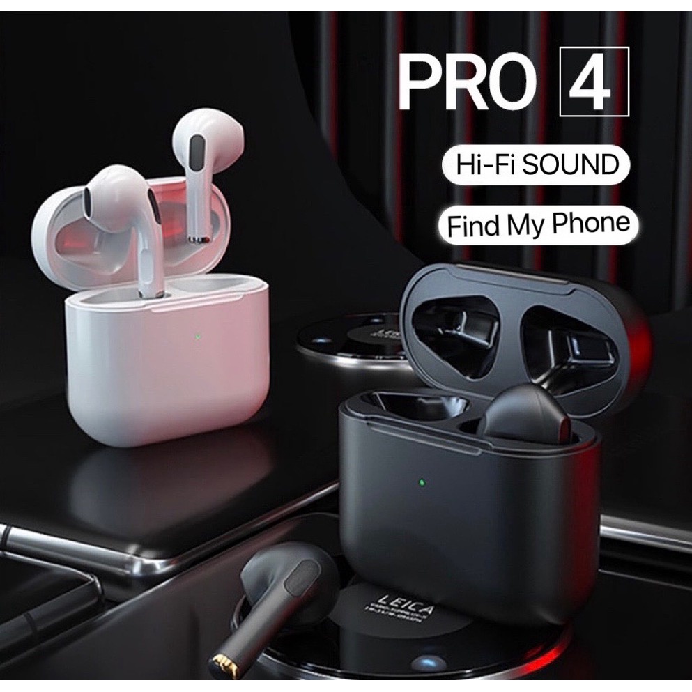 【33LV.ID】PRO4/PRO4S TWS Earphone Nirkabel Headset Bluetooth HIFI Stereo Wireless Earphones